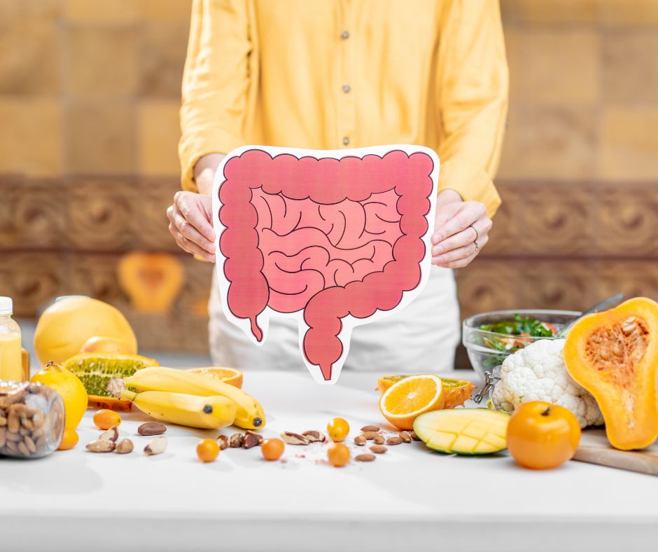 Healthy foods rich in prebiotics and probiotics that support the gut microbiome